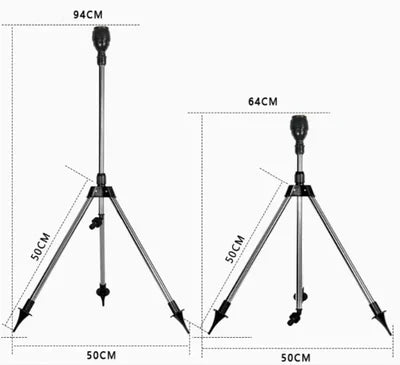 SpinSprinkle™ - Drehbarer Stativsprüher für eine lange Nutzungsdauer