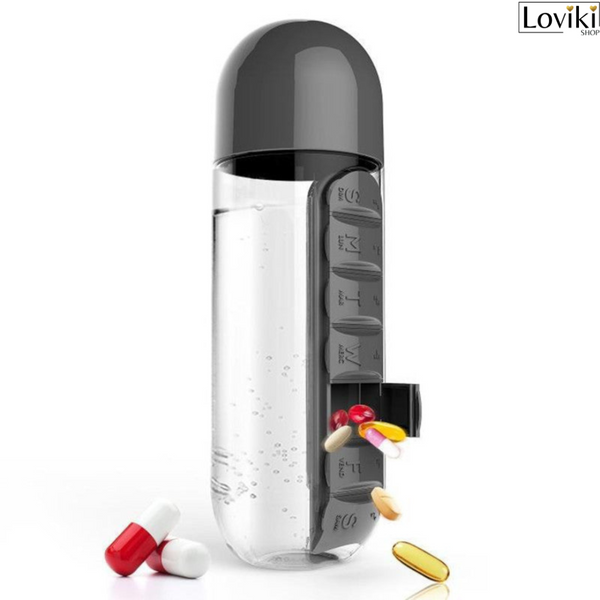 PillBoxBottle™ - Halten Sie Ihre Medikamente und Wasser immer griffbereit, wenn Sie sie brauchen! 😍