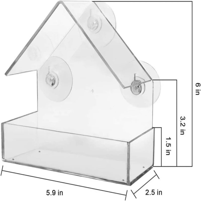 BirdFeeder™ - Transparentes Futterhaus